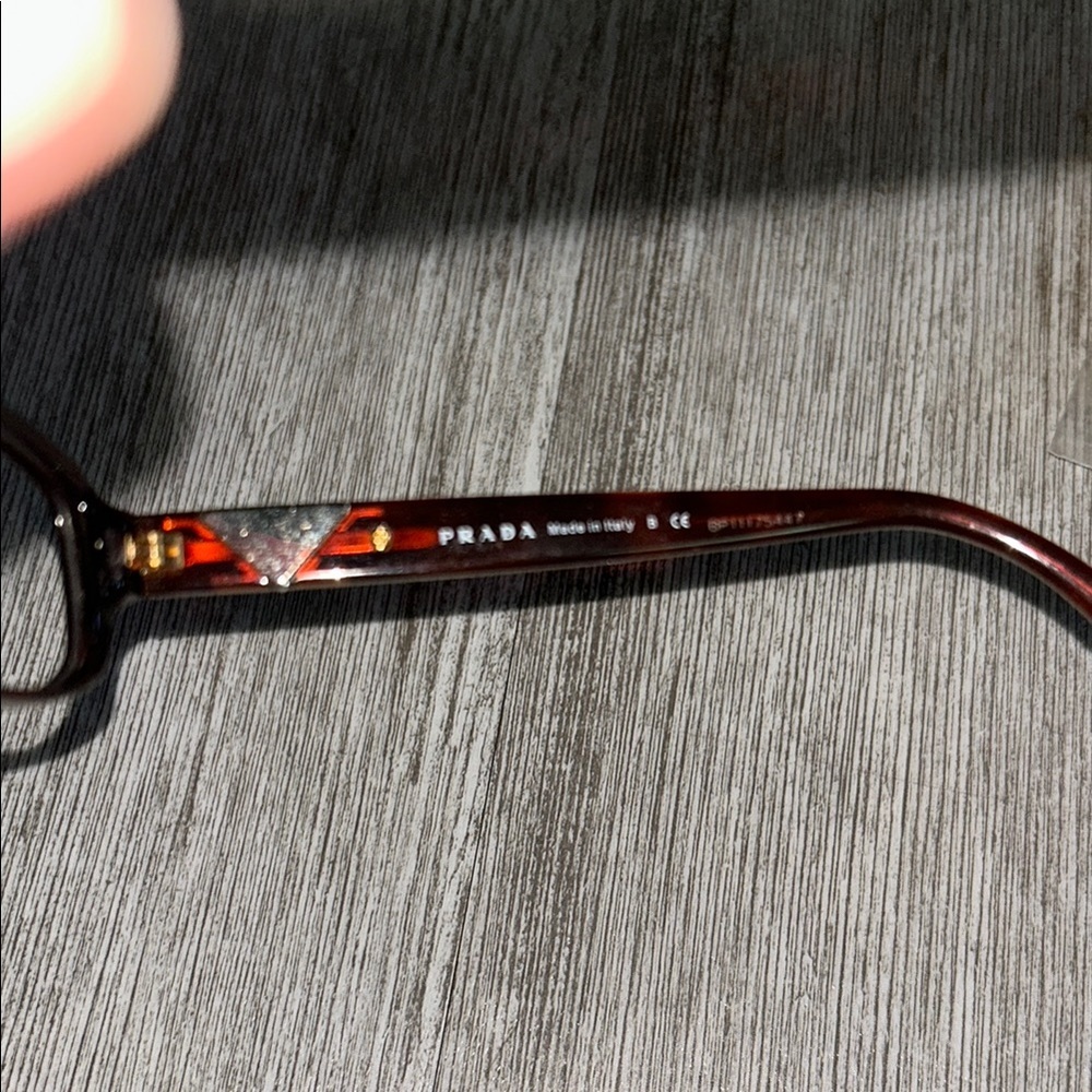 Authentic Prada Tortoise Shell Rectangular Glasse… - image 4